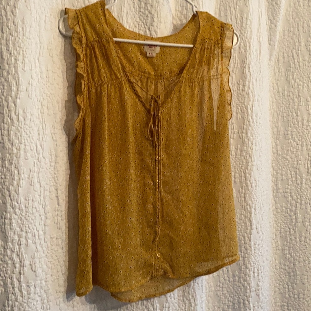 Yellow Floral Tank
